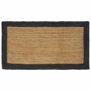 vidaXL Områdesmattor Mörkgrå 80 x 150 cm Jute