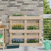 vidaXL Blomlådor för Euro-pallar 24 pcs Grön 36 x 13,5 x 9,5 cm