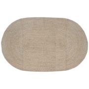 vidaXL Områdesmattor Vit 152 x 245 cm Jute