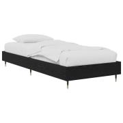 vidaXL Sängram Svart ek 80 x 200 cm Konstruerat trä