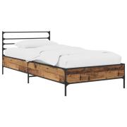 vidaXL Sängram Gammalt trä 80 x 200 cm Konstruerat trä