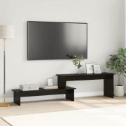 vidaXL TV-bänkset Svart Ek 180,5 x 30 x 43 cm Konstruerat trä