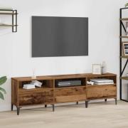 vidaXL TV-skåp Gammalt trä 150 x 30 x 45 cm Konstruerat trä och järn