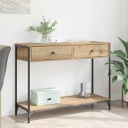 vidaXL Konsolbord Artisan Ek 100 x 34,5 x 75 cm Konstruerat trä
