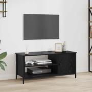 vidaXL TV-skåp Svart Ek 100 x 40 x 45 cm Konstruerat trä