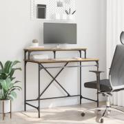 vidaXL Skrivbord Gammalt trä 100 x 50 x 90 cm Konstruerat trä