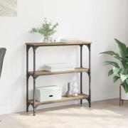 vidaXL Konsolbord Artisan Ek 75 x 22,5 x 75 cm Konstruerat trä