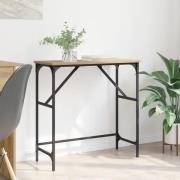 vidaXL Konsolbord Artisan Ek 75 x 32 x 75 cm Konstruerat trä
