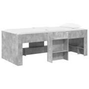 vidaXL Barns hög sängram 2 pcs Betong 193 x 96,1 x 68,5 cm