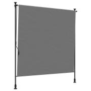 vidaXL Utomhus rullgardin Ljusgrå 100 x 270 cm