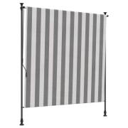 vidaXL Utomhus rullgardin Antracit och vitt 120 x 270 cm