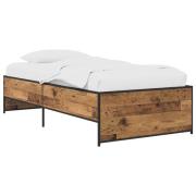 vidaXL Sängram Gammalt trä 80 x 200 cm Konstruerat trä