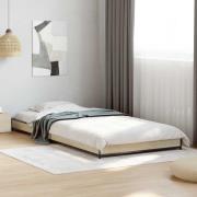 vidaXL Sängram Sonoma-ek 80 x 200 cm Konstruerat trä