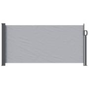 vidaXL Utfällbar sidomarkis 300 x 100 cm Polyester Rektangulär Grå