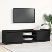 vidaXL Tv-bänk svart 140x40x35,5 cm konstruerat trä