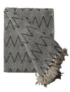Tæppe-Zigzag Home Textiles Cushions & Blankets Blankets & Throws Grey ...