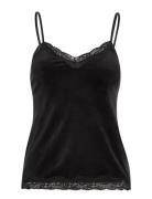 Hunkemöller Cami Velours Scallop Lace Svart