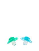 Twistshake Twistshake 2X Pacifier 0-6M Pastel Blue Green Grön