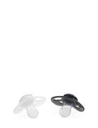 Twistshake Twistshake 2X Pacifier Black White 6+M Svart