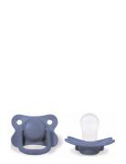 Filibabba 2-Pack Pacifiers - Powder Blue +6 Months Blå