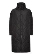 NORR Alma Slit Quilted Jacket Svart