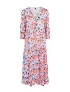 YAS Alira 3/4 Long Dress S. Noos Rosa