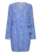 Envii Enlime Ls V-N Dress Aop 7014 Blå