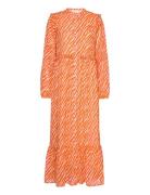 Notes Du Nord Genny Recycled Maxi Dress Orange