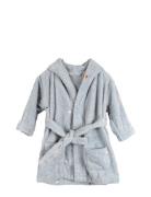 Filibabba Embroidered Bathrobe 1-2 Years - Pearl Blue Blå