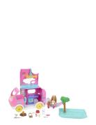 Barbie Chelsea 2-In-1 Camper Playset With Small Doll, 2 Pets & 15 Acce...