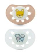 Esska Pacifier Classic Silic Glow 2-Pack, +4 Month Pink Multi/patterne...