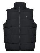 Calvin Klein Crinkle Nylon Quilt Vest Svart