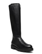 Bianco Biaothilia Knee High Elastic Boot Leather Svart