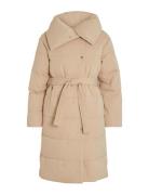 Vila Visulitana L/S New Padded Coat/Pb Beige