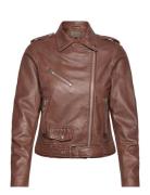 Jofama Rachel Leather Biker Brun