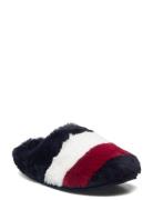 Tommy Hilfiger Flag Fur Home Slipper Blå