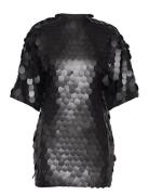 ROTATE Birger Christensen Sequins Mini Dress Svart