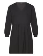 Zizzi Vleslie, L/S, Abk Dress Svart