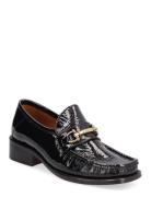 Apair Classic Square Loafer With Buckle Svart