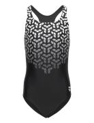 Arena Girl's Arena Kikko V Swimsuit Swim Pro Back Navy-S Svart