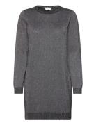 Vila Visanja L/S Glitter Knit Dress /B Svart