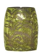 Gestuz Paisleygz Mini Skirt Grön