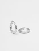 Blue Billie Small Swirl Hoops Silver