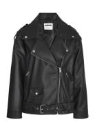 NOISY MAY Nmpaulina Over Biker Jacket Noos Svart