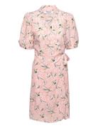 MSCH Copenhagen Mschtenya Lyvia Wrap Dress Aop Rosa