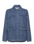 Vero Moda Vmmaria Ls Pocket Denim Jacket Vma Blå