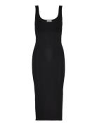 Calvin Klein Sensual Knitted Bodycon Dress Svart