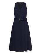 Lauren Ralph Lauren Knit Jcqrd Hrngbne-Dress Marinblå