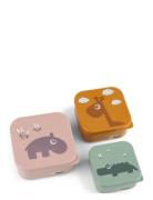 Snack Box Set 3 Pcs Deer Friends Home Meal Time Lunch Boxes Pink D By ...