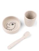 Silic First Meal Set Birdee Sand Home Meal Time Dinner Sets Beige D By...